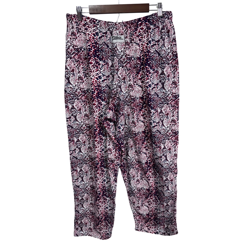 Zubaz Large Red White Blue Pants Men's Snakeskin Print Athletic Lounge